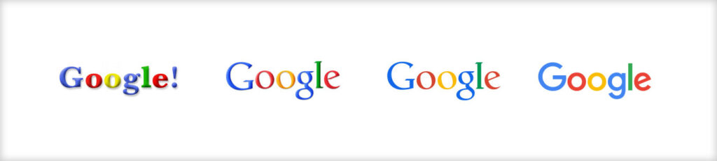 google logo evolution