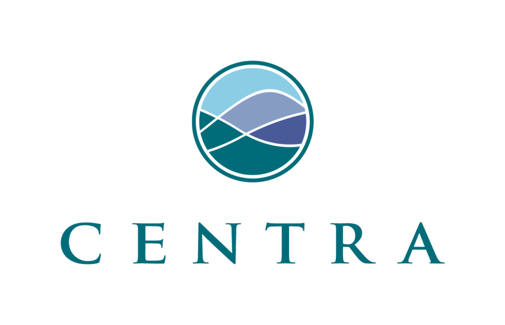 Centra health logo vertical version