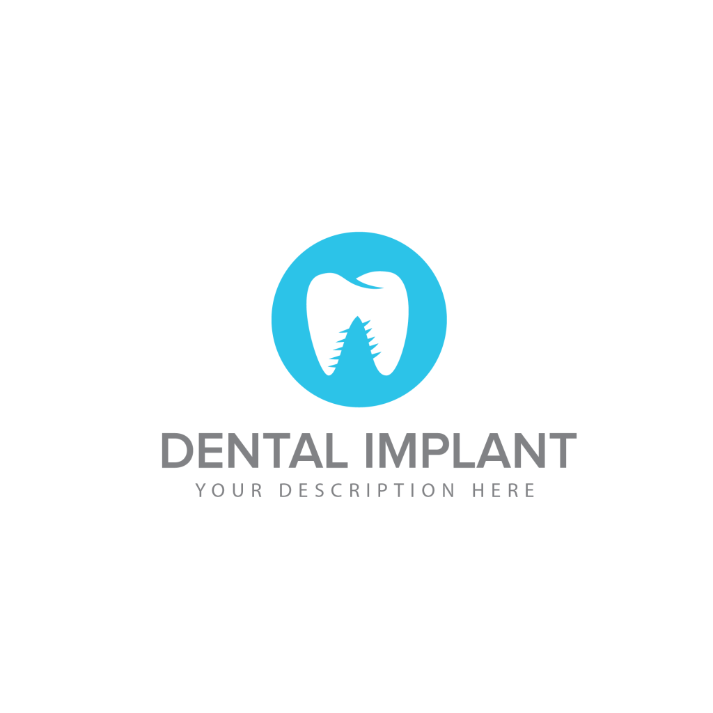 blue circle dental implant logo